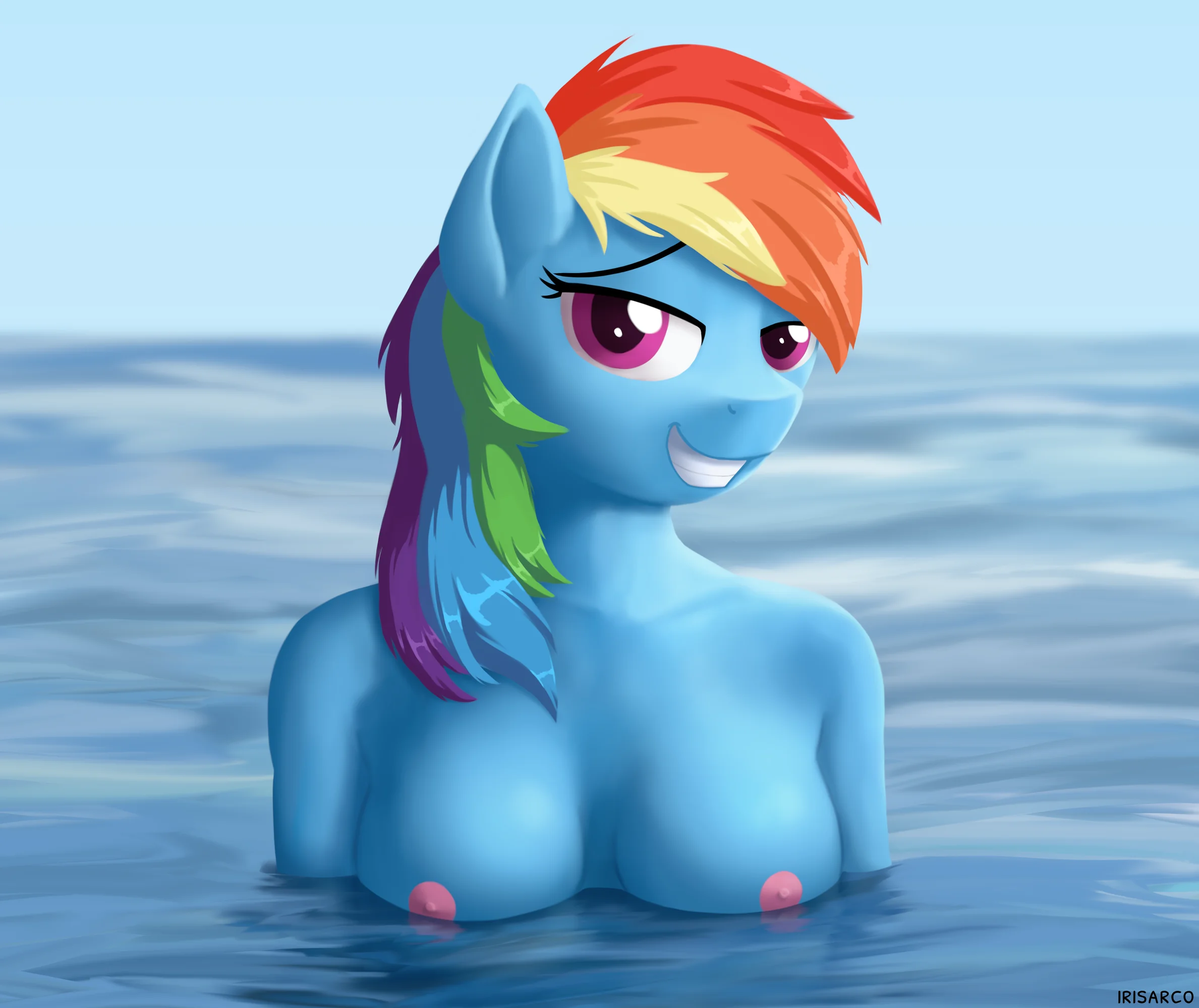 Swimming with Dashie (edit) (2/2)